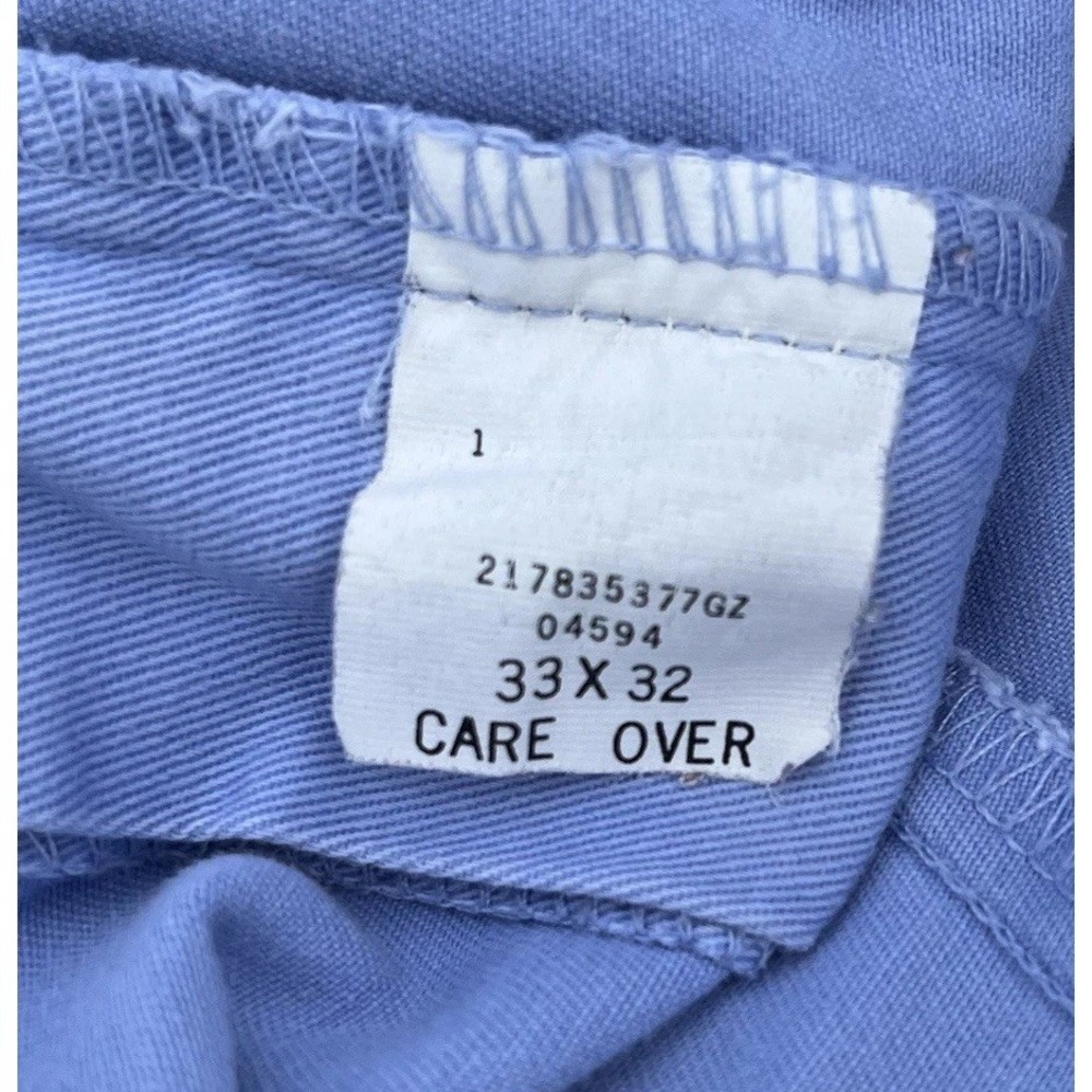 Vintage Polo Ralph Lauren Chino Pants Mens Blue Preppy Faded VTG - Picture 11 of 14